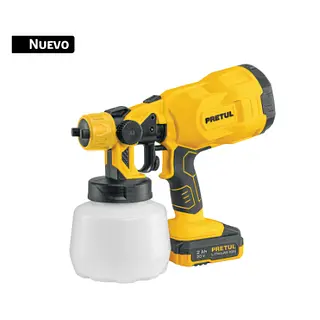 Pistola Para Pintar 20v 1 Batería 1ah Pretul