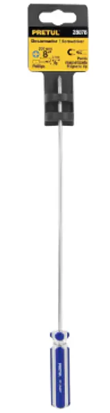 Desarmador De Cruz 1/8" X 8" Mango De Pvc, Pretul